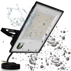   Világos kültéri LED reflektor, vízálló, 200 W, 22000 lm, 4000 K, LUMILED
