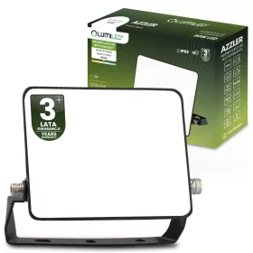   LED Reflektor AZZLER 50W 6000lm 4000K IP65 Halogén Kültéri Lámpa Fekete LUMILED