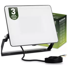   LED Reflektor AZZLER 50W 6000lm 4000K IP65 Halogén Kültéri Lámpa Fekete LUMILED