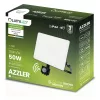 LED Reflektor AZZLER 50W 6000lm 4000K IP44 Kültéri Halogén Lámpa Mozgásérzékelővel Fekete LUMILED