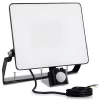 LED Reflektor AZZLER 50W 6000lm 4000K IP44 Kültéri Halogén Lámpa Mozgásérzékelővel Fekete LUMILED