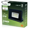 ZONER LED reflektor 20W 1800LM 4000K IP65 fekete LUMILED