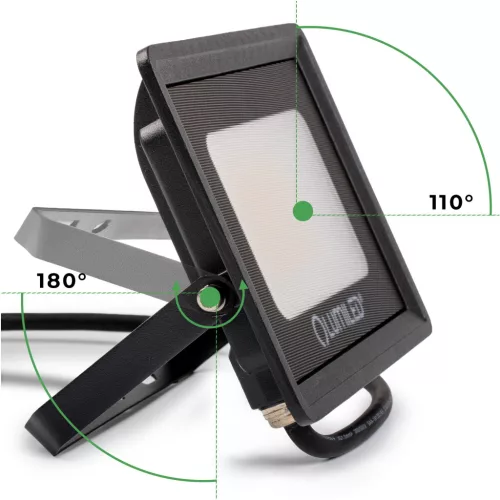 ZONER LED reflektor 20W 1800LM 4000K IP65 fekete LUMILED