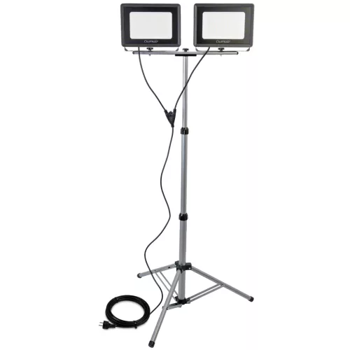LED reflektor lámpa 2 x 100W állványon GLAREX 4000K LUMILED