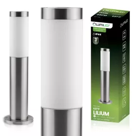 Kültéri kerti lámpa E27 INOX POST 45cm Lilium Lumiled