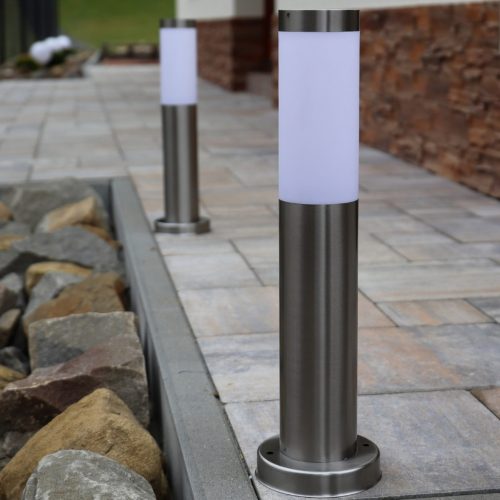 Kültéri kerti lámpa E27 INOX POST 45cm Lilium Lumiled
