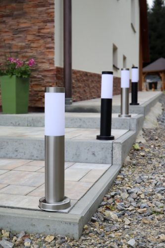 Kültéri kerti lámpa E27 INOX POST 45cm Lilium Lumiled