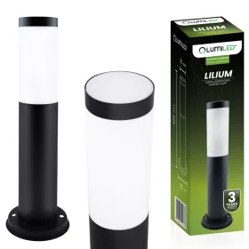 Kültéri kerti lámpa E27 BLACK POST 45cm Lilium Lumiled