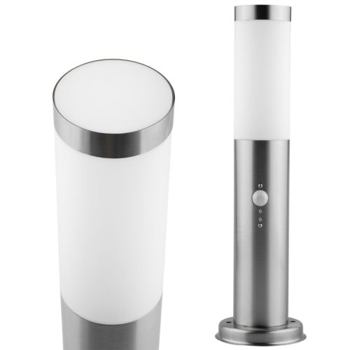 Kerti lámpa E27 INOX POST 65cm  Lumiled mozgásérzékelővel