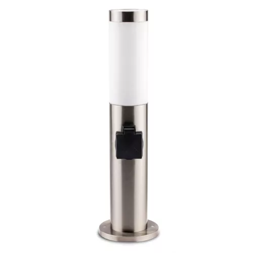 Kerti lámpa E27 INOX POST 45cm 230V-os aljzattal Lumiled
