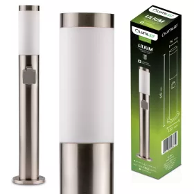 Kerti lámpa E27 INOX POST 65cm 230V-os aljzattal Lumiled