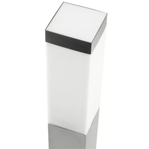 Kerti lámpa E27 lámpa SQUARE INOX POST 45cm IRIS LUMILED