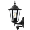 Kültéri kerti fali lámpa E27 LANTERN for UP mozgásérzékelővel Fekete BELLIS LUMILED
