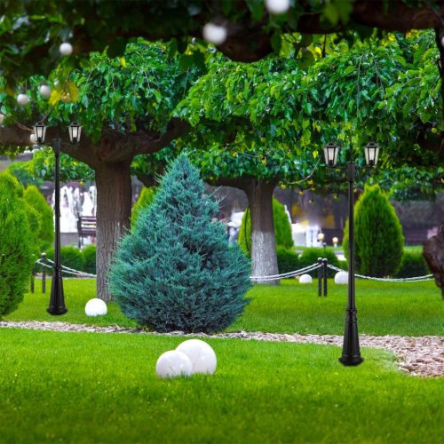 Kerti állólámpa LED oszlop 200cm E27 kültéri dekoratív lámpa BELLIS LUMILED