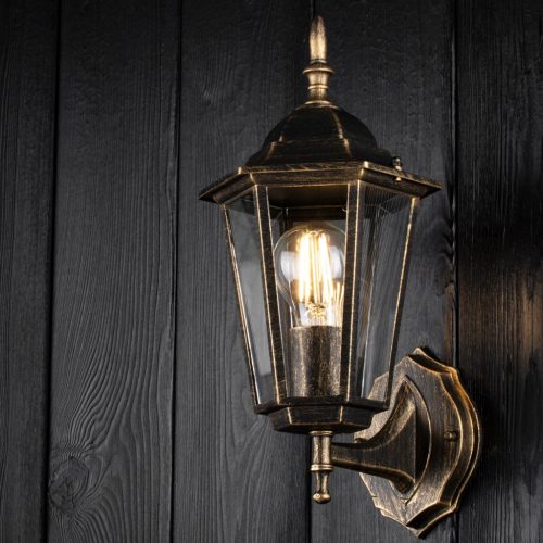 Kültéri kerti fali lámpa E27 LANTERN to UP Patina BELLIS LUMILED