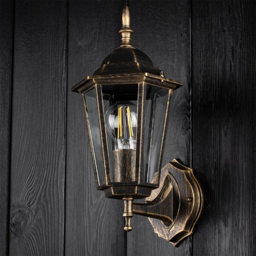 Kültéri kerti fali lámpa E27 LANTERN to UP Patina BELLIS LUMILED