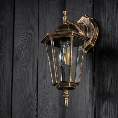 Kültéri kerti fali lámpa E27 LANTERN - LETÖLTÉS Patina BELLIS LUMILED