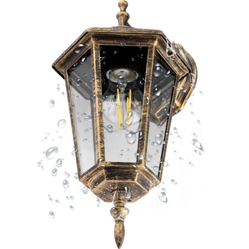 Kültéri kerti fali lámpa E27 LANTERN - LETÖLTÉS Patina BELLIS LUMILED