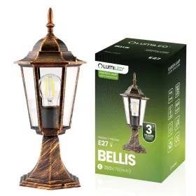   Kerti lámpa kültéri E27 Low OST LAMPING 40cm Patina BELLIS LUMILED