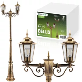   Kerti állólámpa LED oszlop 200cm E27 kültéri dekoratív lámpa BELLIS LUMILED