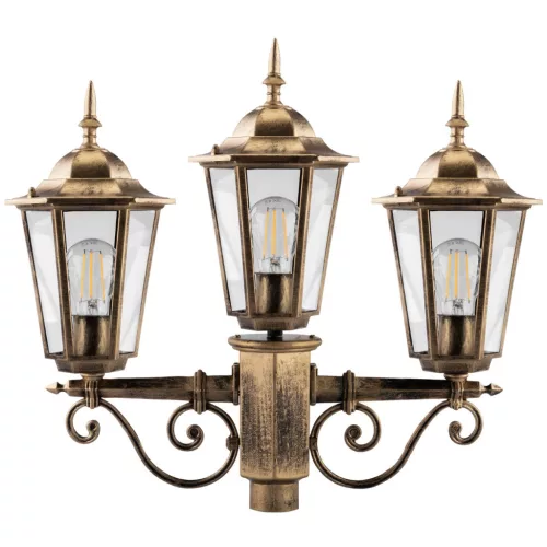 Kültéri kerti lámpa 3xE27 LÁMPÁS OSZTA 2m Patina BELLIS LUMILED