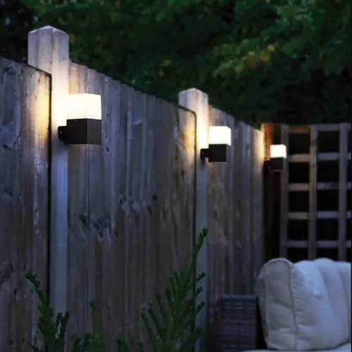 Kültéri kerti fali lámpa E27 SQUARE Fekete GALAX LUMILED