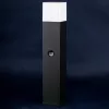 Kültéri kerti lámpa E27 SQUARE POST 44cm mozgásérzékelővel Fekete GALAX LUMILED