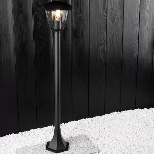 Kerti lámpa E27 Outdoor POST LANTERN 1m Fekete