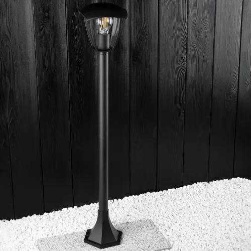 Kerti lámpa E27 Outdoor POST LANTERN 1m Fekete