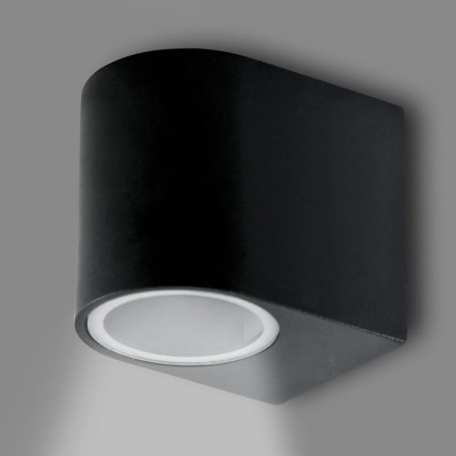 Kerti fali lámpa, emelvény, kültéri lámpa GU10, fekete