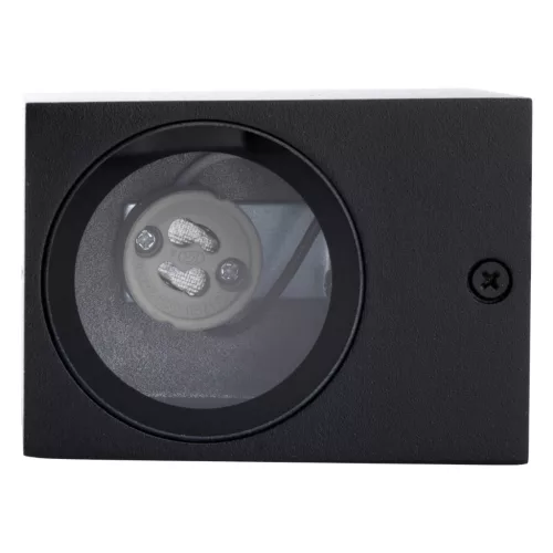 Kerti fali lámpa, emelvény, kültéri lámpa GU10, fekete négyzet