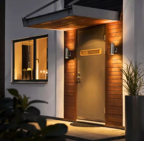 Kerti fali lámpa Magasság felülről lefelé LED GU10 IP44 ZINNIA INOX Lumiled