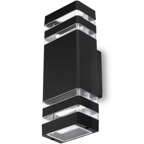 Kerti lámpa Emelés fali lámpa fel és le GU10 PROTEA Fekete LUMILED