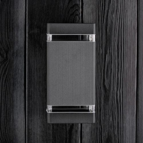 Kerti lámpa Emelés fali lámpa fel és le GU10 Fekete HEDERA LUMILED