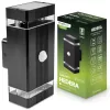 Kerti Lámpa, Fali Lámpa, Homlokzati, Felső és Alsó, 2x GU10, Fekete, Mozgás- és Alkonyérzékelő, IP54, HEDERA LUMILED