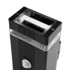 Kerti Lámpa, Fali Lámpa, Homlokzati, Felső és Alsó, 2x GU10, Fekete, Mozgás- és Alkonyérzékelő, IP54, HEDERA LUMILED