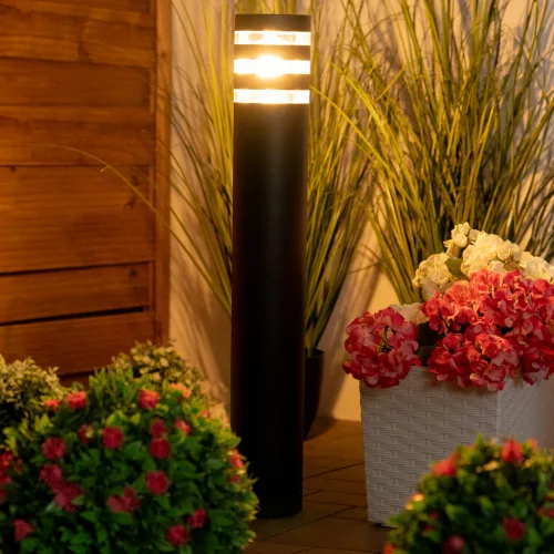 Kerti lámpa kültéri oszlopon álló E27 12W LED RINGO 60cm Lumiled