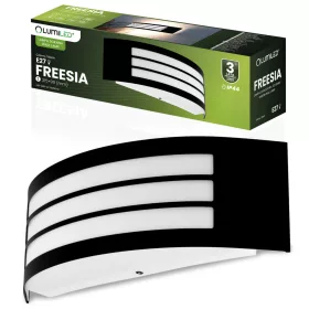  Kerti fali lámpa emelő kültéri lámpa E27 FEKETE IP44 FREESIA Lumiled