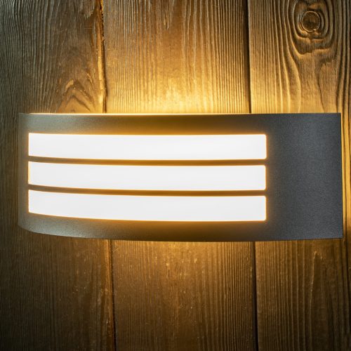 Kerti fali lámpa emelő kültéri lámpa E27 FEKETE IP44 FREESIA Lumiled