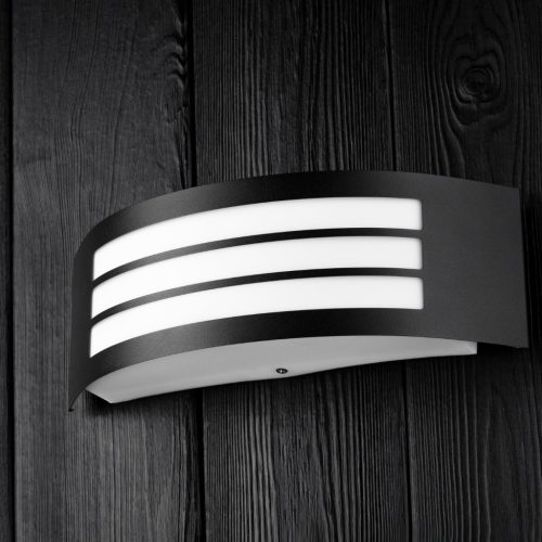 Kerti fali lámpa emelő kültéri lámpa E27 FEKETE IP44 FREESIA Lumiled