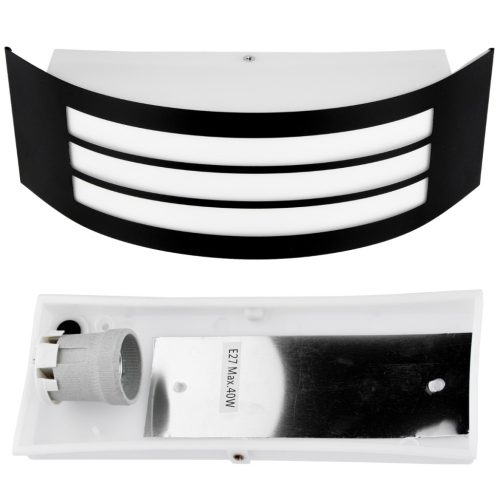 Kerti fali lámpa emelő kültéri lámpa E27 FEKETE IP44 FREESIA Lumiled