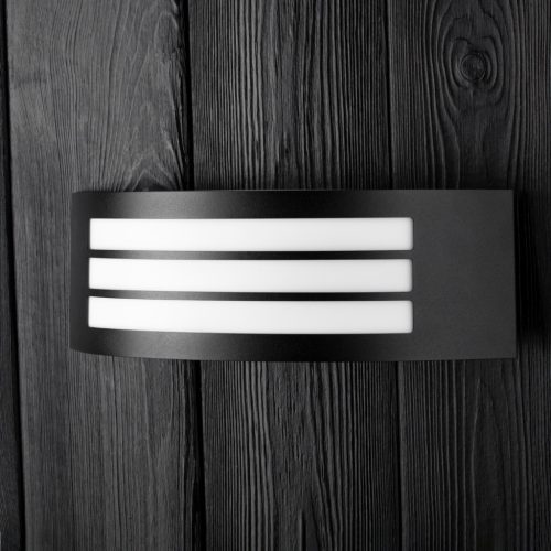 Kerti fali lámpa emelő kültéri lámpa E27 FEKETE IP44 FREESIA Lumiled