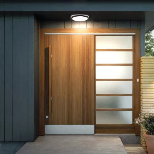 Kerti lámpa emelő fali lámpa 2x E27 kerek LARIS LUMILED