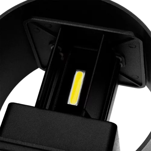 LED kerti fali lámpa 2x3W 4000K felfelé és lefelé állítható fekete PINUS LUMILED