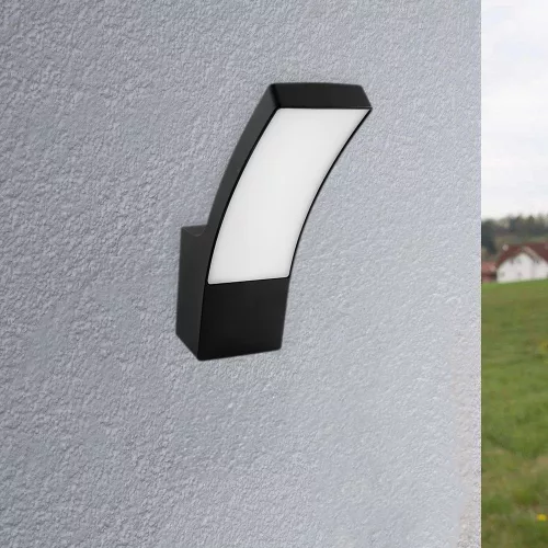 LED kültéri fali lámpa fekete kerti fali lámpa 10W 4000K IP44 LOGIA LUMILED