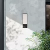LED kültéri fali lámpa fekete kerti fali lámpa 10W 4000K IP44 LOGIA LUMILED
