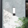LED kültéri fali lámpa fekete kerti fali lámpa 10W 4000K IP44 mozgásérzékelő LOGIA LUMILED
