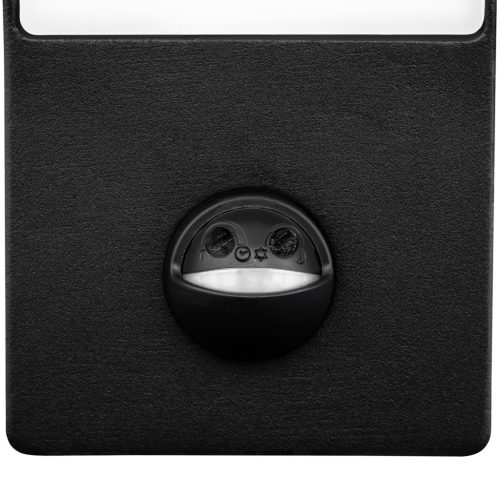 LED kültéri fali lámpa fekete kerti fali lámpa 10W 4000K IP44 mozgásérzékelő LOGIA LUMILED