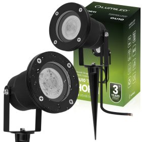   LED kerti lámpa GU10 IP65 VÍZÁLLÓ fekete 1 m kábellel HORTI LUMILED