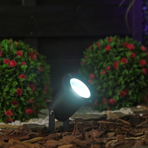 LED kerti lámpa GU10 IP65 VÍZÁLLÓ fekete 1 m kábellel HORTI LUMILED